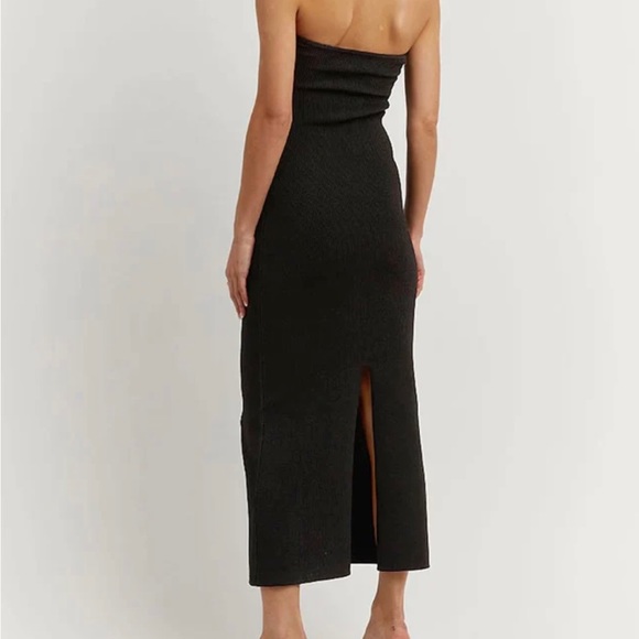 Dissh ANIKA knit black maxi dress XS - Picture 3 of 6